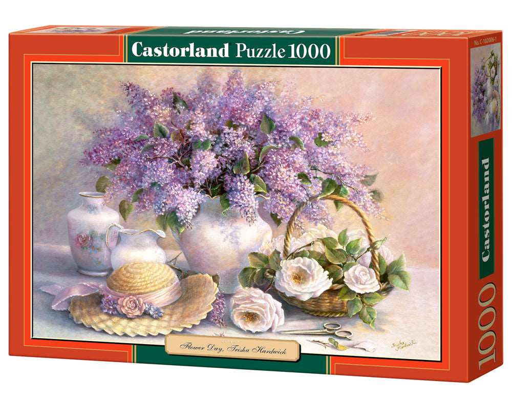 1000 Piece Jigsaw Puzzle, Flower Day by Trisha Hardwick, Plant and Flower puzzle, Still Nature ART, Adult puzzle, Castorland C-102006-2