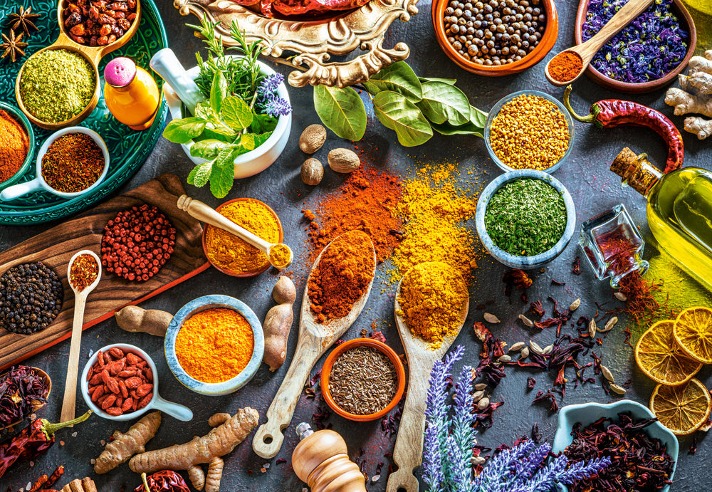 1000 Piece Jigsaw Puzzle, Colors of Spices, Food puzzles, Variety of colors, Culinary-themed puzzle, Adult Puzzle, Castorland C-105328-2