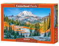 1000 Piece Jigsaw Puzzle, Mount Rainier National Park, USA, Snow-capped mountain puzzle, Calming landscape, Adult Puzzle, Castorland C-105496-2