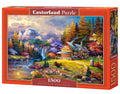 1500 Piece Jigsaw Puzzle, Mountain Hideaway, Charming Nook, Pond, Countryside, Adult Puzzles, Castorland C-151462-2