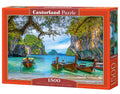 1500 Piece Jigsaw Puzzle, Beautiful Bay in Thailand, Asia, Island, Fishing boat, Ocean puzzle, Adult Puzzles, Castorland C-151936-2