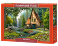 2000 Piece Jigsaw Puzzle, Toadstool Cottage, Charming Nook, Pond, Countryside, Adult Puzzles, Castorland C-200634-2