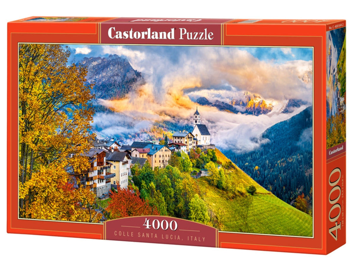 4000 Piece Jigsaw Puzzles, Colle Santa Lucia, Italy, Mountain Landscape, Adult Puzzles, Castorland C-400164-2