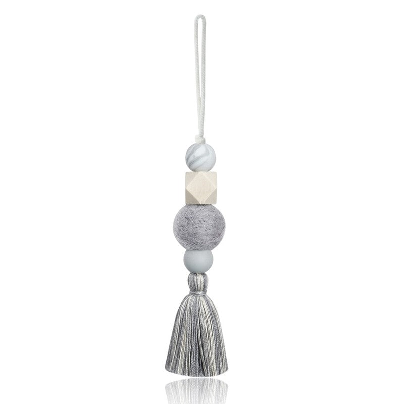 Unique Handcrafted Cotton Tassel Car Charm