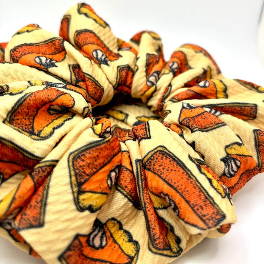 Pumpkin Pie Thanksgiving Bullet Scrunchie