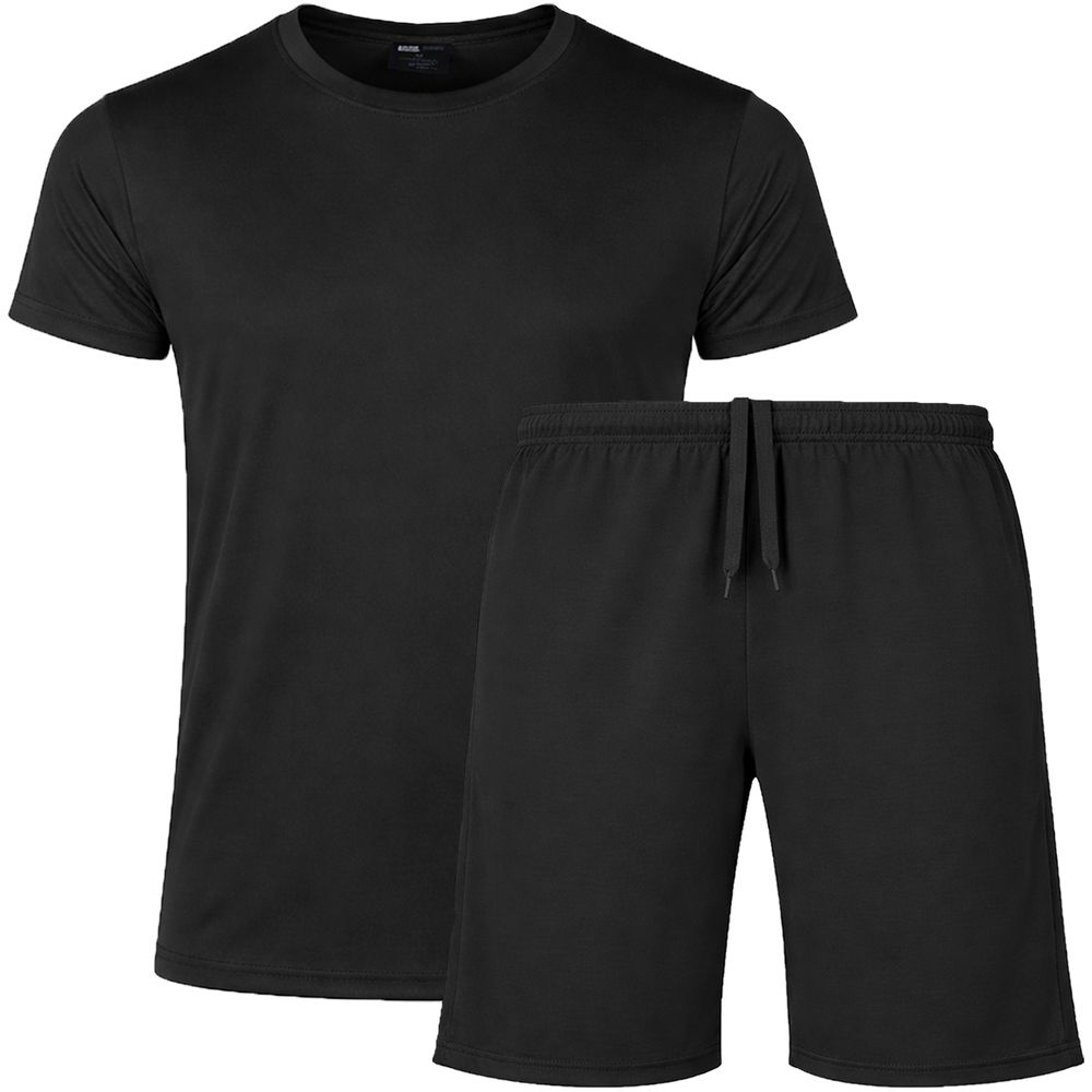 2-Piece Men's Poly Tech Lounge Top & Bottom Set (Sizes S - 3XL)