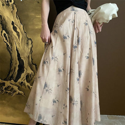 Floral Zen Ink Wide Leg Pants