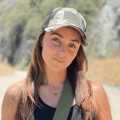 JupiterGear American Flag Trucker Hat with Adjustable Strap | Breathable & Unisex
