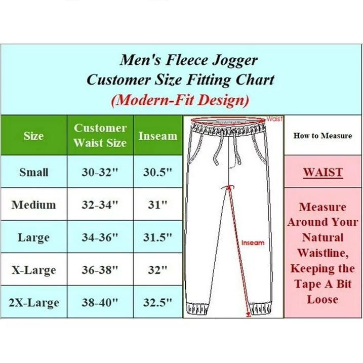 3-Pack Mens Slim Fit Fleece Jogger Sweatpants (S-3XL)