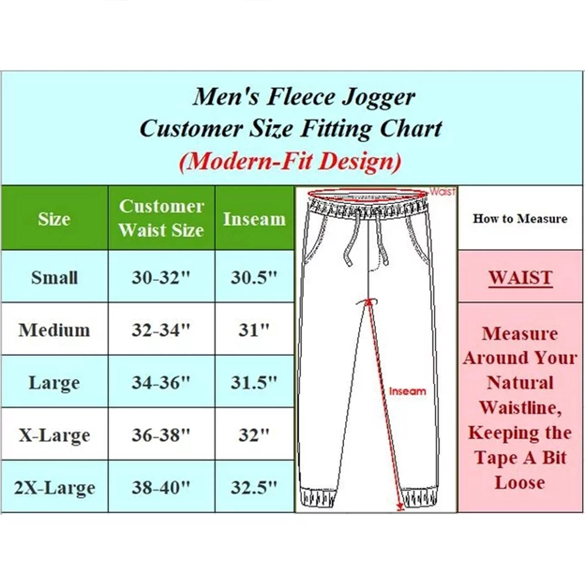 3-Pack Mens Slim Fit Fleece Jogger Sweatpants (S-3XL)