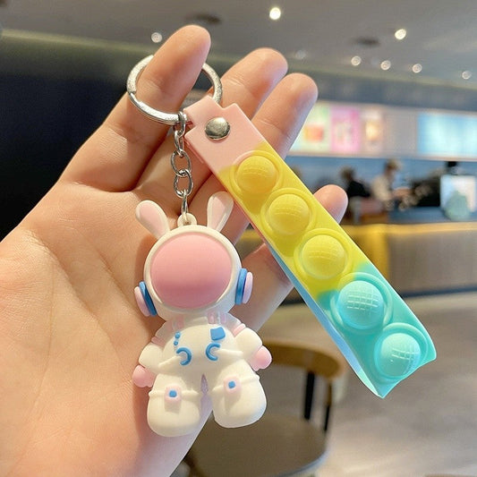 Chic Cartoon-Shaped Keychain Bag Charm