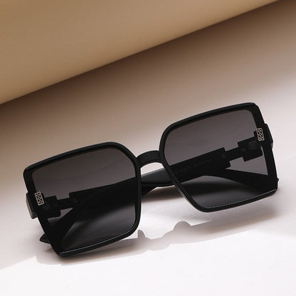 Fashion Large Square Frame UV400 Sun Protection Outdoor Eyewear Sunglasses