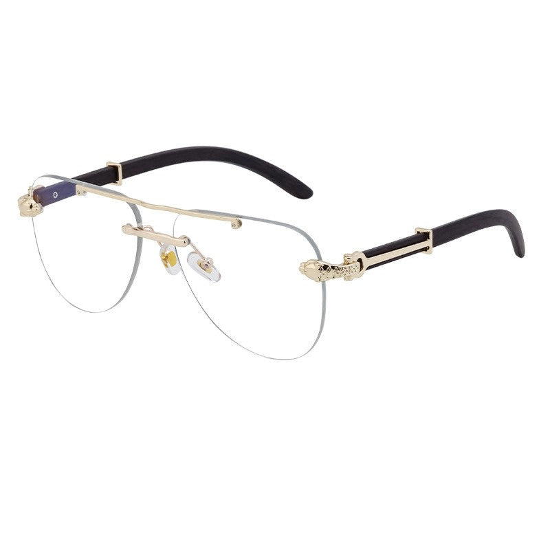 Unisex UV400 Retro Pilot Frameless Eyewear Sunglasses