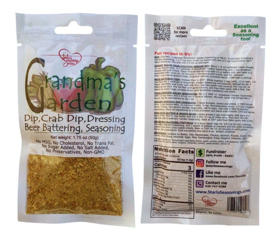 Grandma's Garden Seasoning Mix or Grandma's Garden Dip Mix