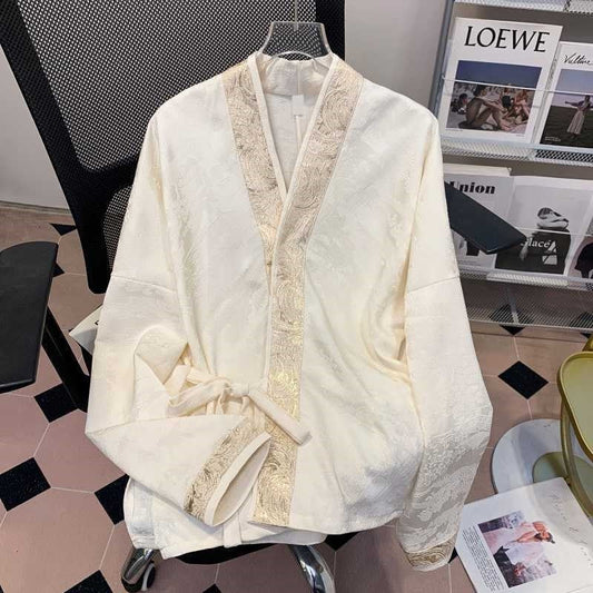 Elegant V-Neck Long Sleeve Top