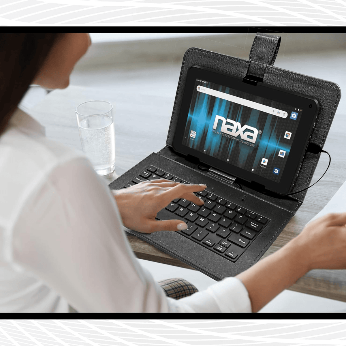 Naxa 7" Core Android 11 Tablet Kit Black - Refurbished