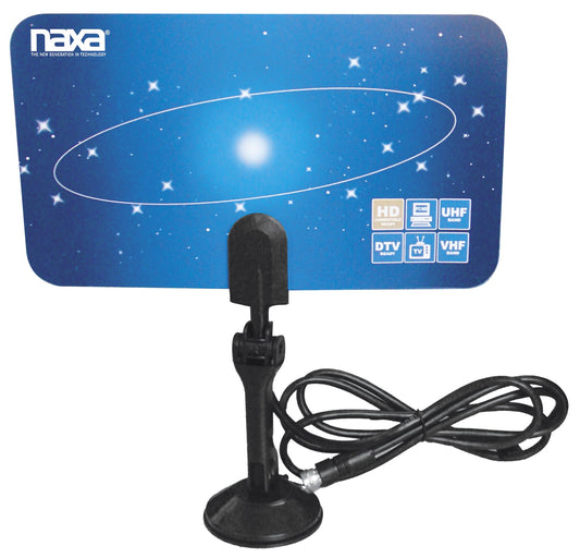 Naxa Ultra-Thin Flat Panel Style Powered Antenna For HDTV and ATSC Digital TV
