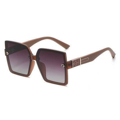 Fashion Large Square Frame Outdoor Sun Protection Polarized Sunglasses