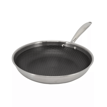 Better Chef 8-Inch 3-Ply Stainless Steel Nonstick Fry Pan with Rolled Edge