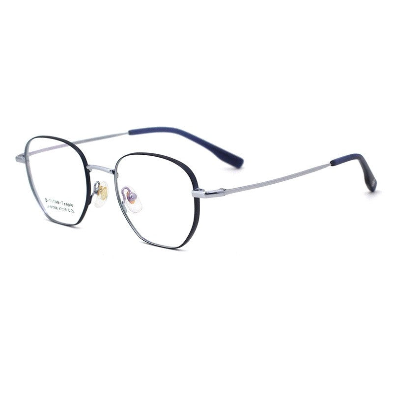 Fashion Lightweight Semi-Titanium Square Optical Glasses