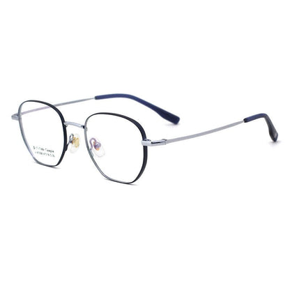 Fashion Lightweight Semi-Titanium Square Optical Glasses