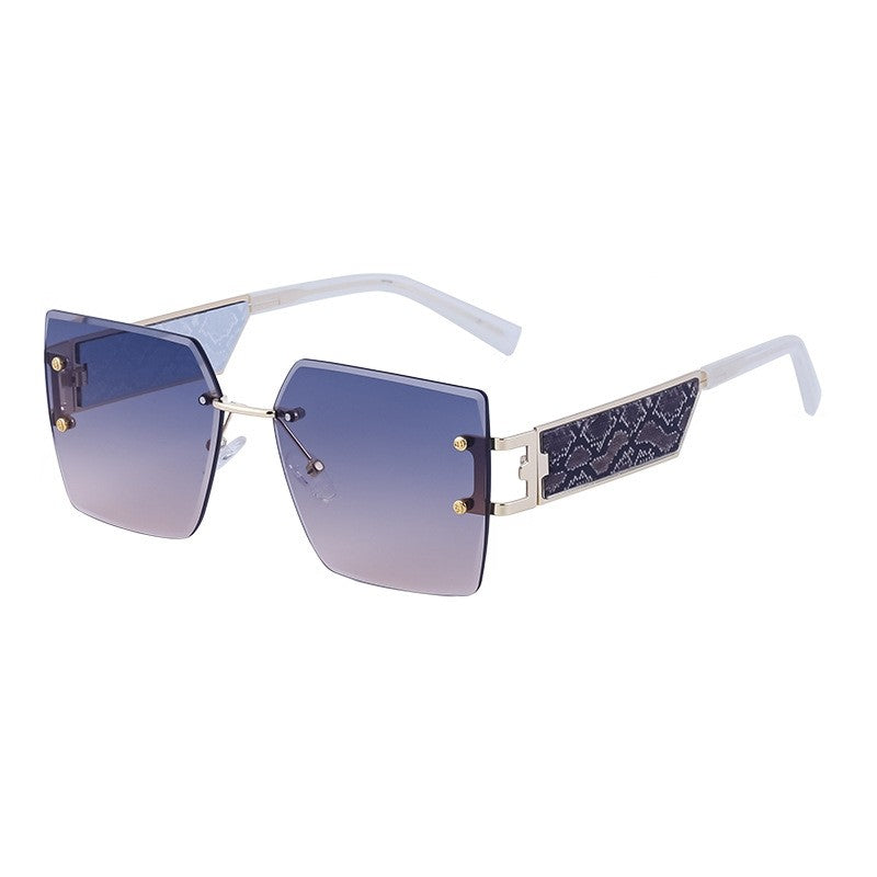 Oversized Square Frame Wide Leg Sunglasses
