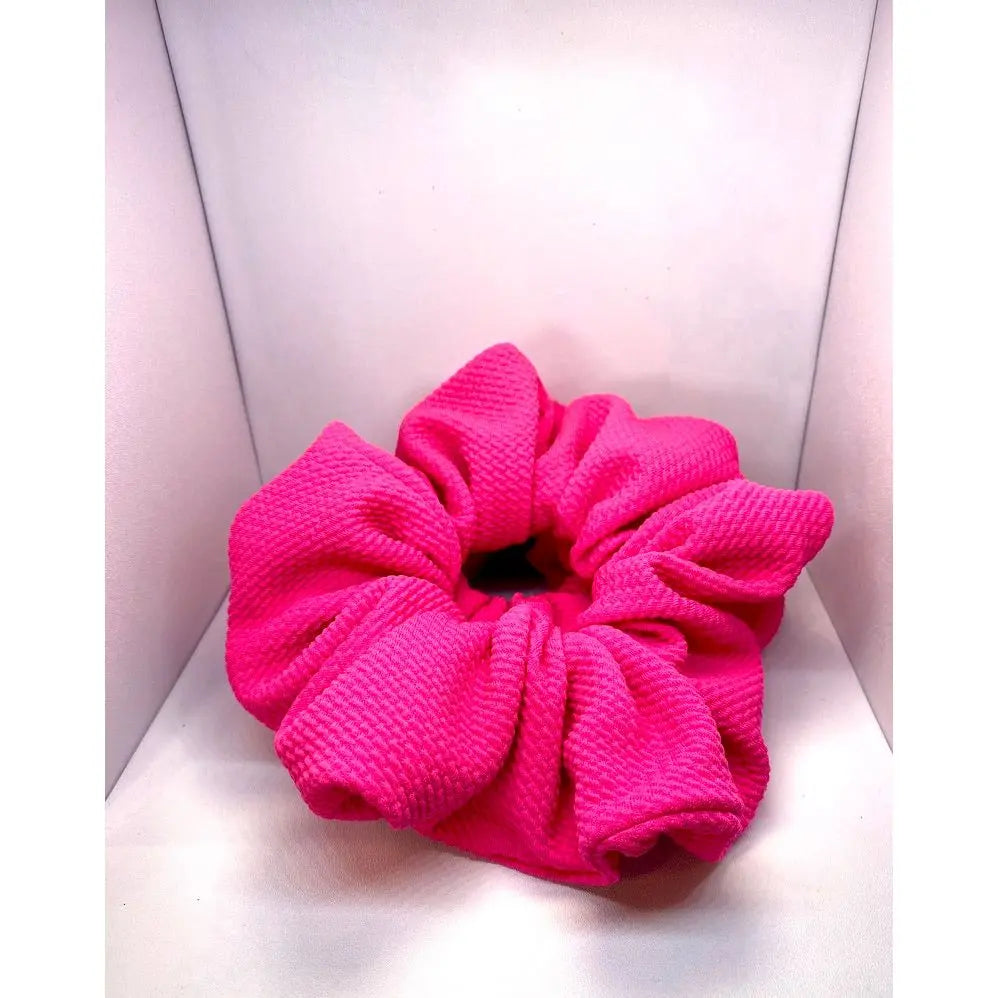 Bright Pink Bullet Scrunchie