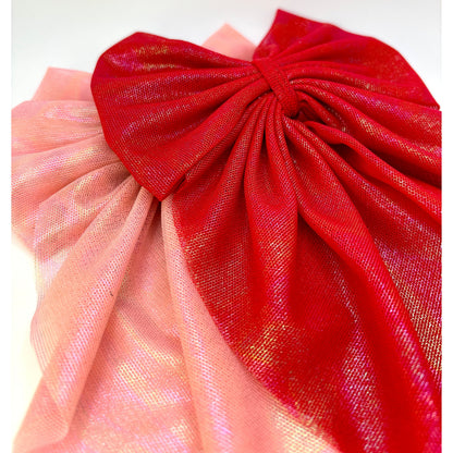 Pink & Red Long Tail Bow Set