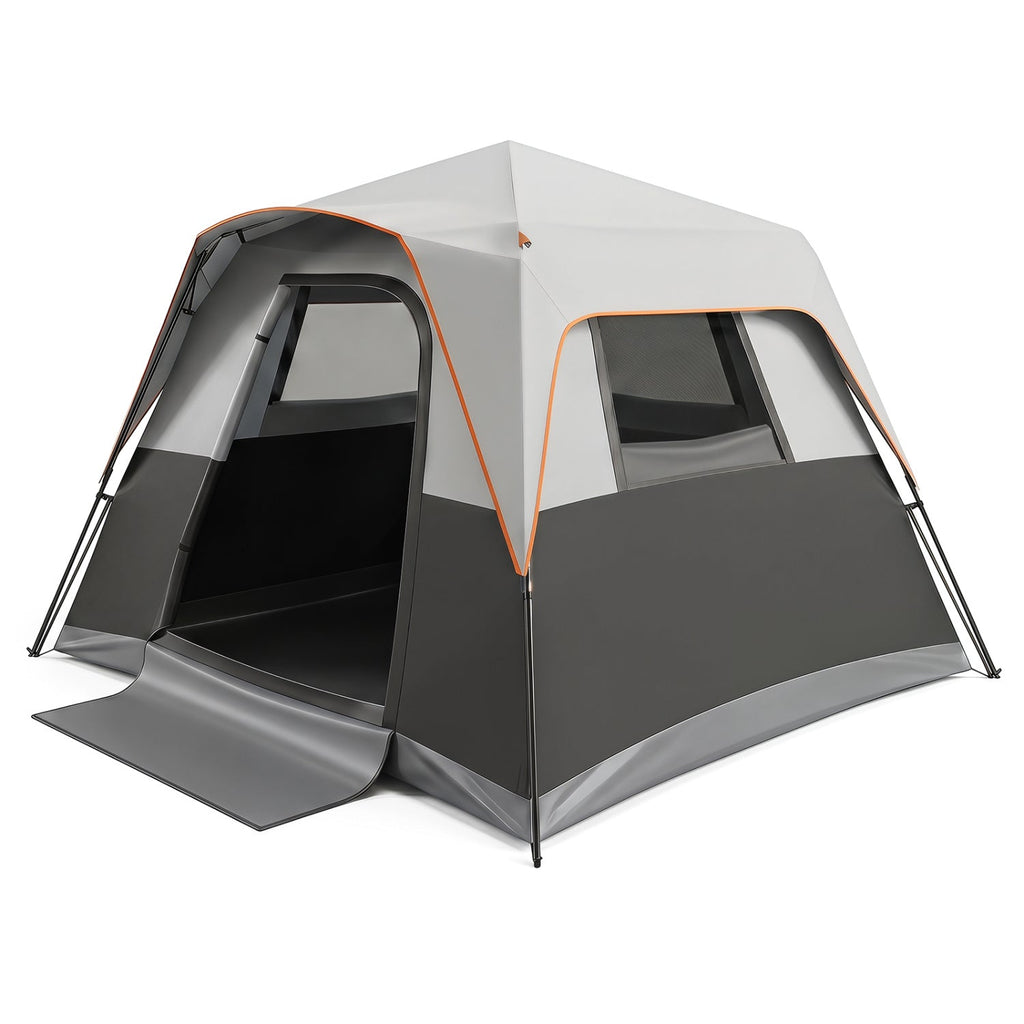 6-Person Instant Cabin Tent with Blackout Rainfly