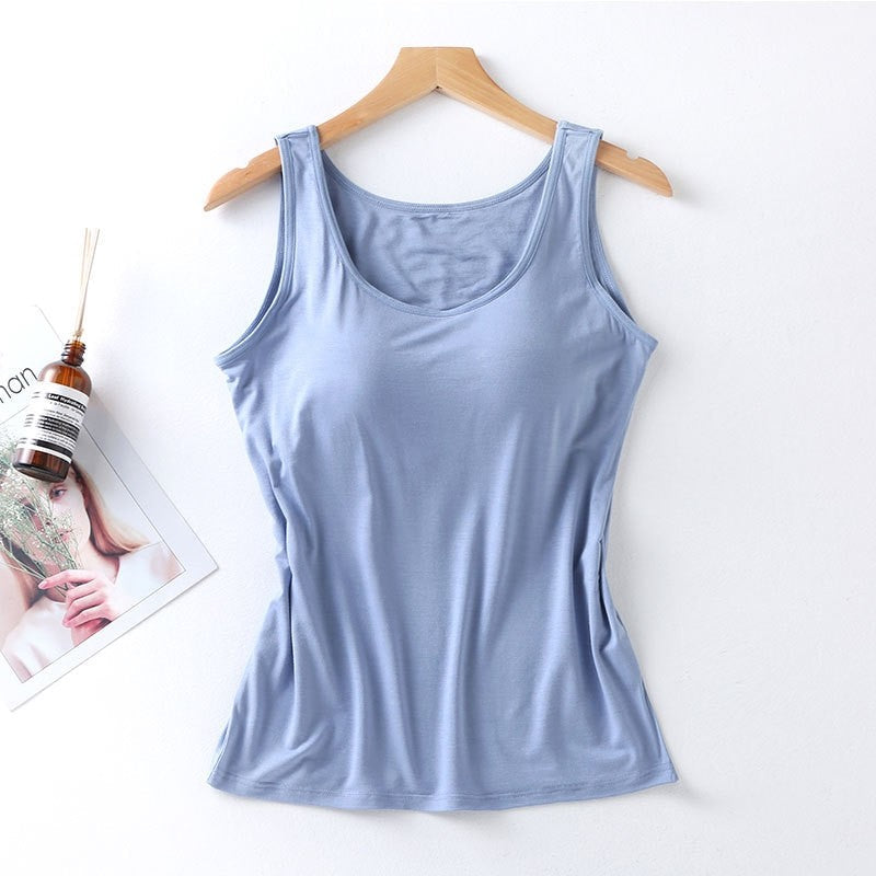 Seamless Padded Wireless Camisole in Solid Color