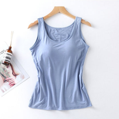 Seamless Padded Wireless Camisole in Solid Color