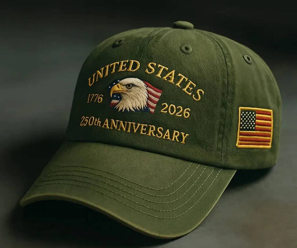 250th Anniversary Embroidered Eagle Baseball Cap