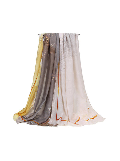 Fringed Printed Shawl&Scarf