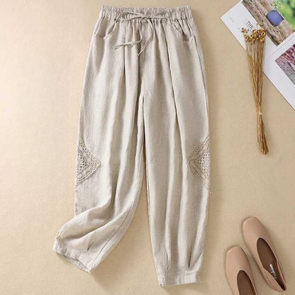 Elastic Waist Slim Fit Harem Pants