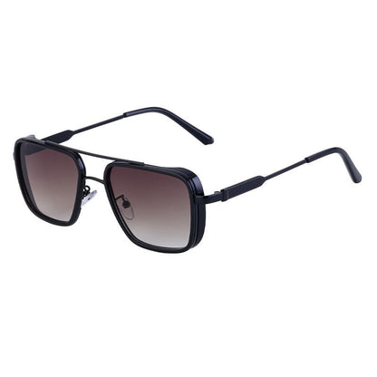 Retro Fashion Men's Sunscreen Box Sunglasses