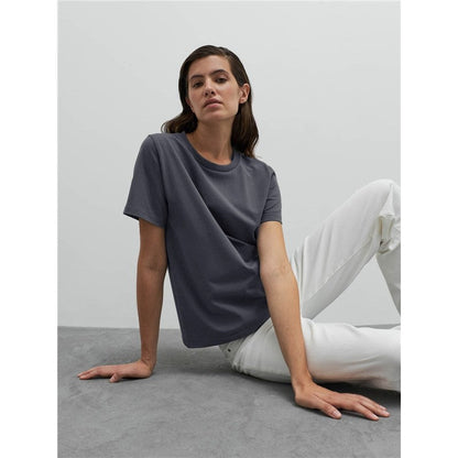 Casual Loose Crewneck Short Sleeve T-Shirts in Solid Colors