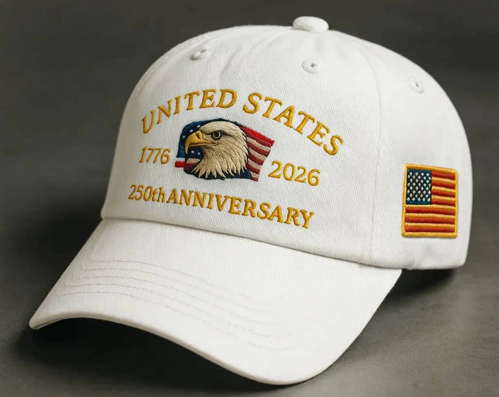 250th Anniversary Embroidered Eagle Baseball Cap
