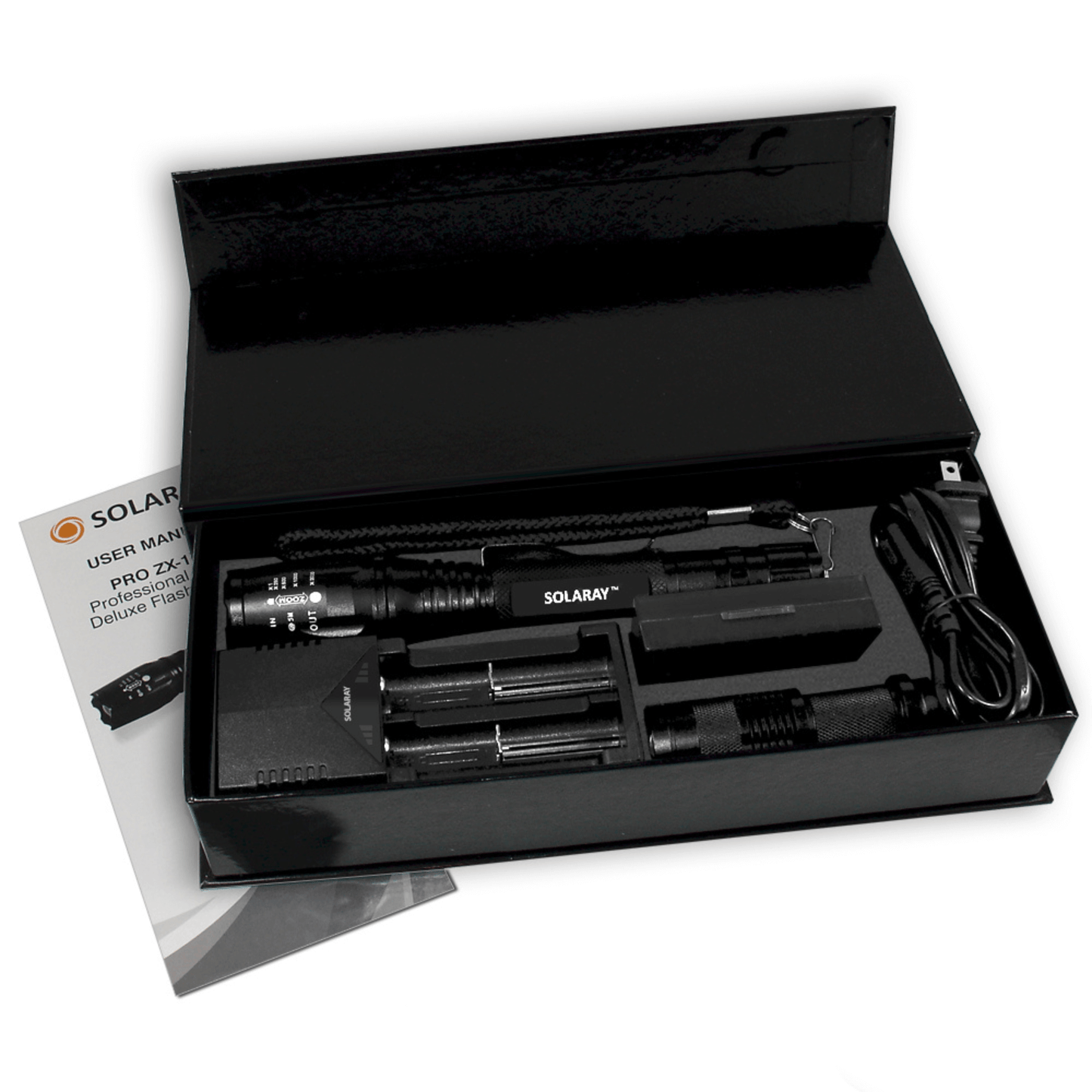 Solaray ZX-1XL 18650 LED Tactical Flashlight Kit