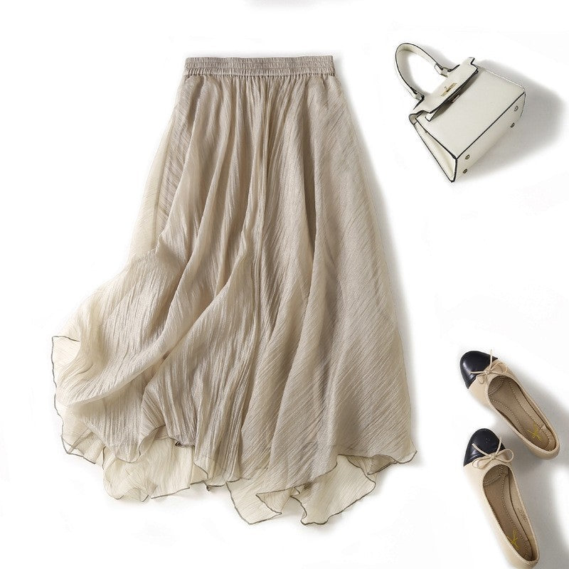 Elegant High-Waisted A-Line Skirt