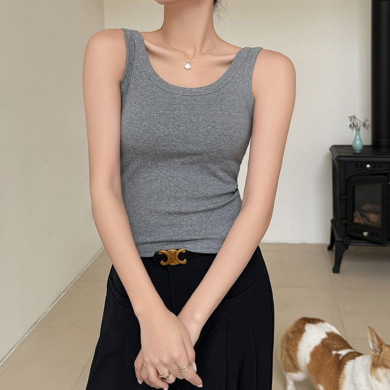 Oversized Pure Cotton Sling Vest