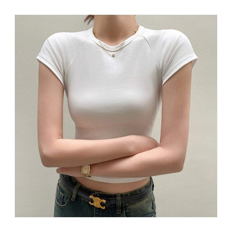 Short Sleeve Cotton Round Neck T-Shirt