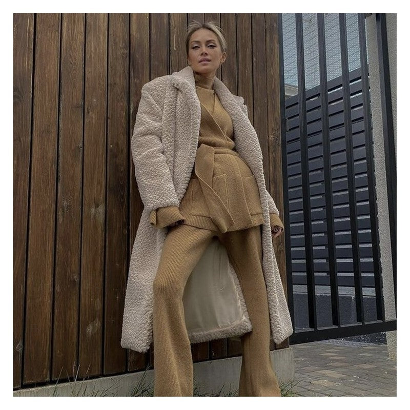 Cozy Cardigan and Matching Trousers Ensemble