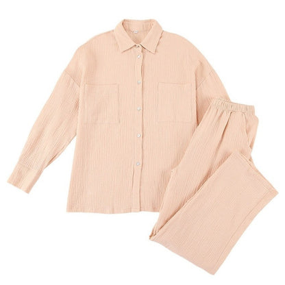 Double Layer Gauze Pajama Set