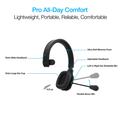 Naztech NXT-700 Xtreme Noise Cancelling Headset for Home Use