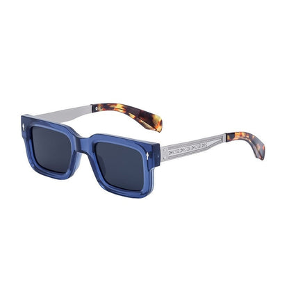 UV400 Unisex Full Square Frame Polarized Retro UV Protection Sunglasses