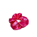 Mini Hot Pink Silk Scrunchie