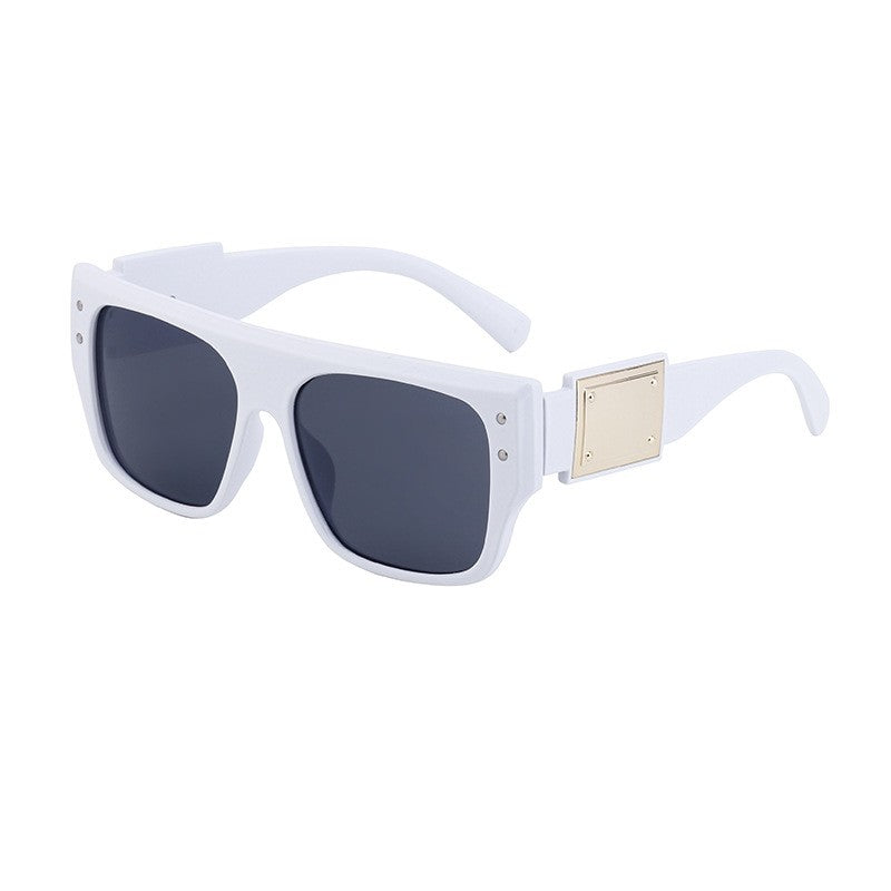 Unisex UV400 Full Square Frame Fashion Sun Protection Eyewear Sunglasses