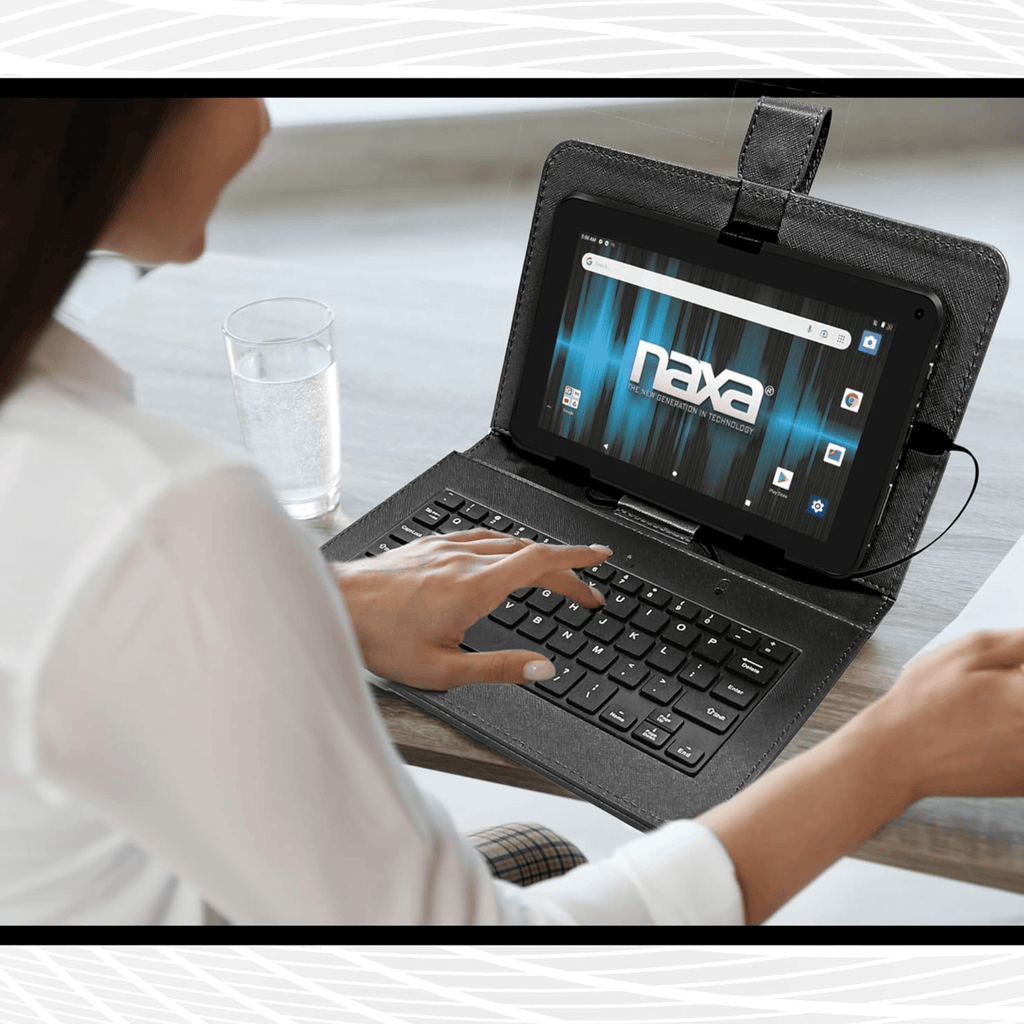 Naxa 10.1" Core Android 11 Tablet Kit Black - Refurbished
