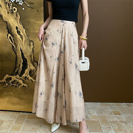 Floral Zen Ink Wide Leg Pants