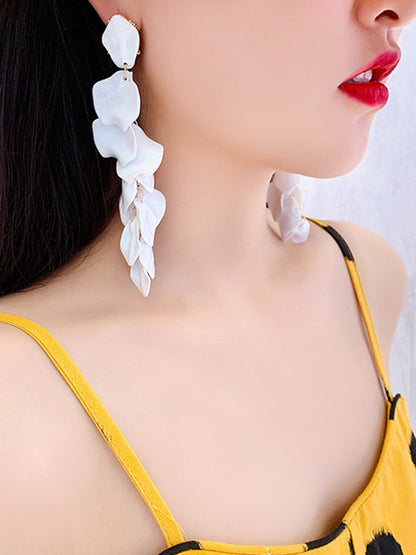 Chic Tasseled Acrylic Earrings